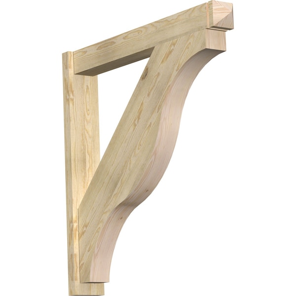 Ekena Millwork Funston Rough Sawn Arts and Crafts Outlooker, Douglas Fir, 6"W x 42"D x 42"H OUT06X42X42FST03RDF - main